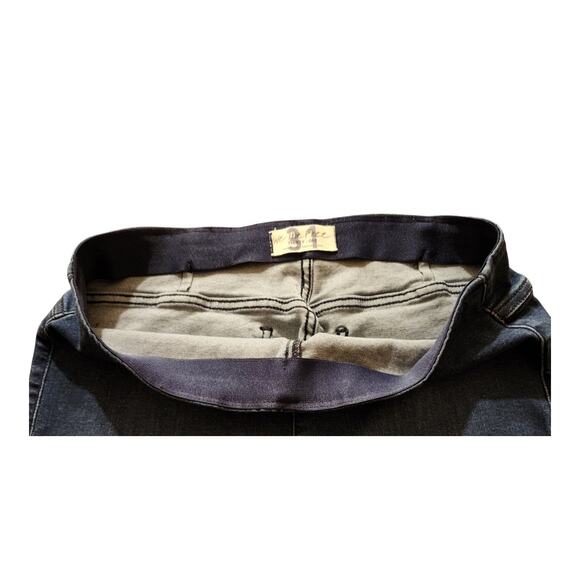 Free People We The Free Flared Jeans Pull On Blue Denim Stretch Women's Size 31 - Picture 8 of 15